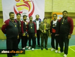 کسب رتبه اول والیبال  جام کارکنان  و هیئت علمی از بین کل پردیسهای کشور  2