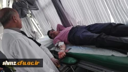 اهدای خون توسط کارکنان و دانشجویان پردیس