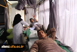 اهدای خون توسط کارکنان و دانشجویان پردیس