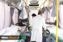 اهدای خون توسط کارکنان و دانشجویان پردیس