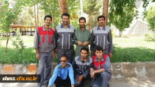 عکس دسته جمعی نیروهای خدماتی و فنی  در لباس متحدالشکل کاری