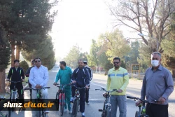 همایش دوچرخه سواری اساتید و کارکنان پردیس شهید مطهری  به مناسبت هفته تربیت بدنی 2