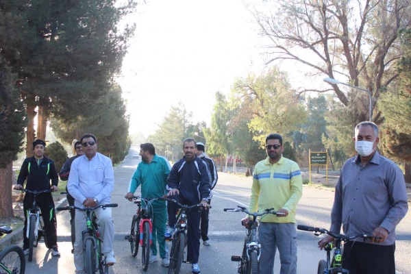 همایش دوچرخه سواری اساتید و کارکنان پردیس شهید مطهری  به مناسبت هفته تربیت بدنی 2