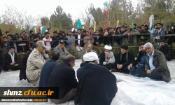 مراسم تشییع و تدفین شهید گمنام در پردیس شهید مطهری دانشگاه فرهنگیان