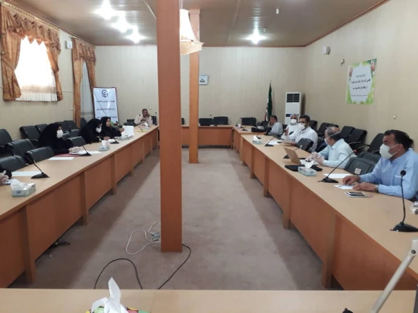 جلسه ویدیو کنفرانس درخصوص چگونگی برگزاری کلاسهای مجازی با حضور مسئولین پردیس رسالت، شهید مطهری و مدیران گروه در سالن شهید شوشتری 