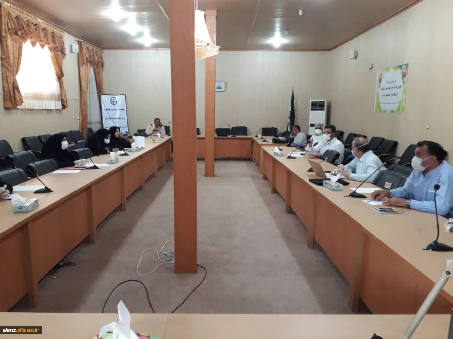 جلسه ویدیو کنفرانس درخصوص چگونگی برگزاری کلاسهای مجازی با حضور مسئولین پردیس رسالت، شهید مطهری و مدیران گروه در سالن شهید شوشتری 