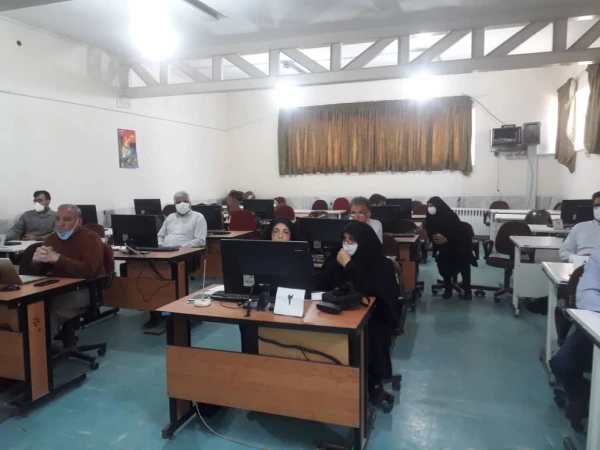 کارگاه آموزش سامانه یادگیری الکترونیکی  ویژه مدیران گروه های آموزشی، اساتید و کارشناس حوزه آموزش مورخ 1399/02/17 